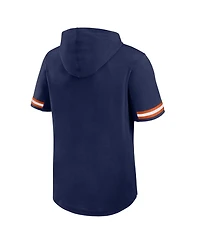 Fanatics Men's Navy Denver Broncos Optimal Play Short Sleeve Hooded T-Shirt