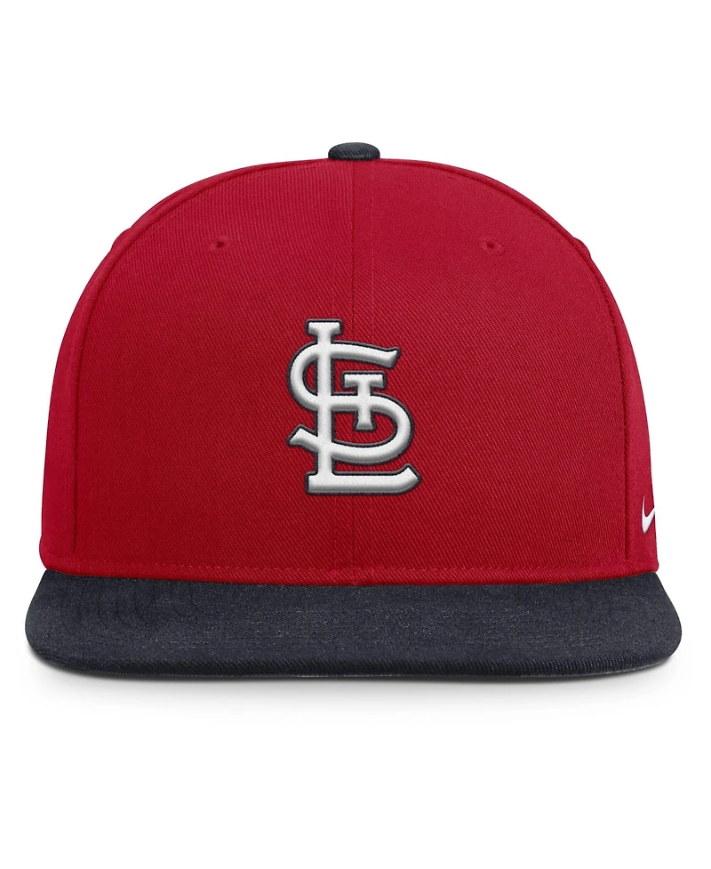 Nike Men's Red/Navy St. Louis Cardinals Primetime Pro Dri-fit Snapback Hat