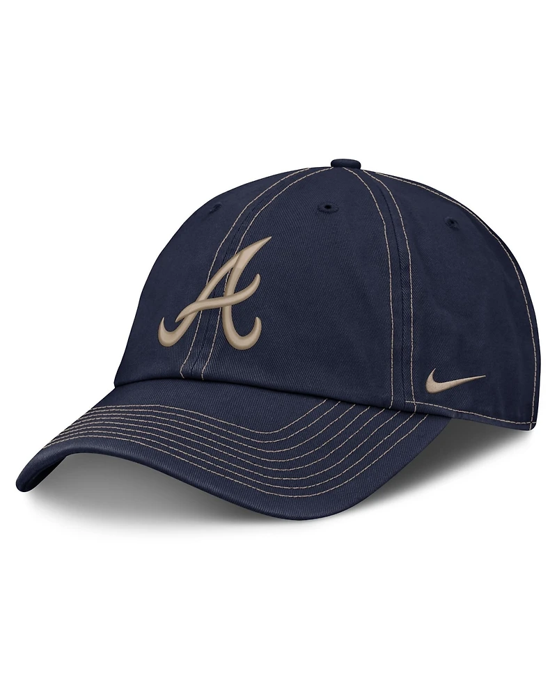Nike Men's Navy Atlanta Braves Father's Day Club Adjustable Hat