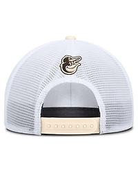 Nike Men's Natural/White Baltimore Orioles Rise Dri-fit Trucker Adjustable Hat