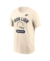 Nike Men's Natural Penn State Nittany Lions Legacy Arch Helmet T-Shirt
