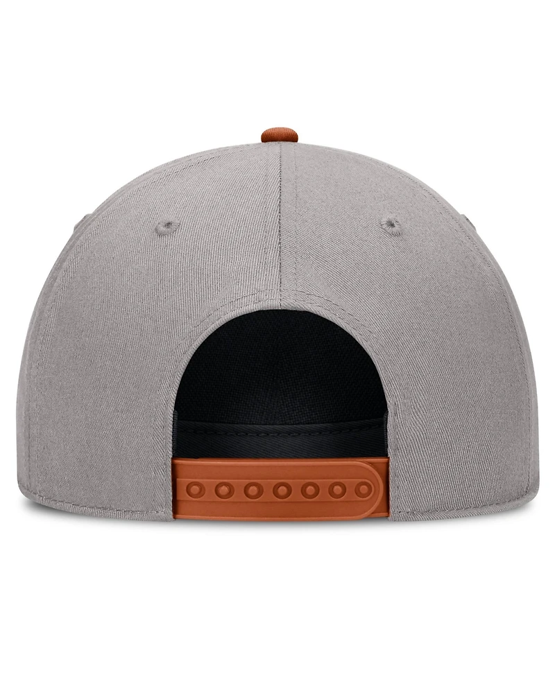 Nike Men's and Women's Gray Texas Longhorns Primetime Rise Rope Adjustable Hat