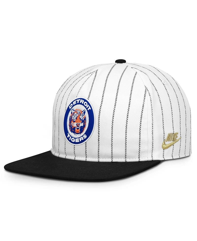 Nike Men's White/Black Detroit Tigers Cooperstown Collection Pro Adjustable Hat