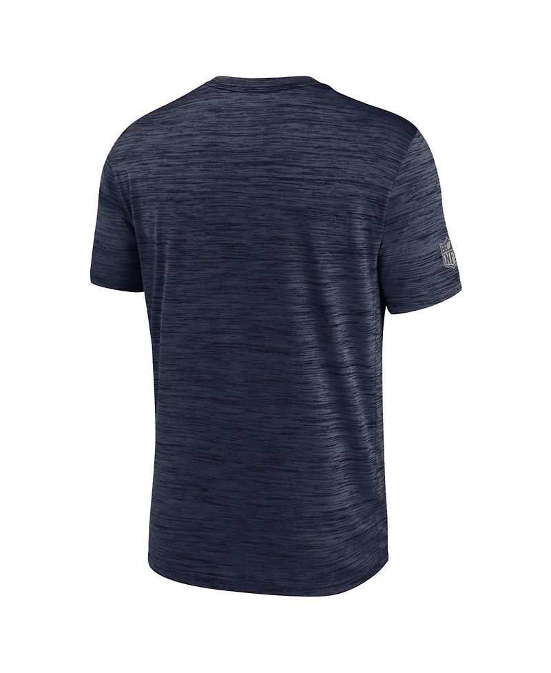Nike Men's Navy Dallas Cowboys Big & Tall Sideline Velocity Dri-fit T-Shirt