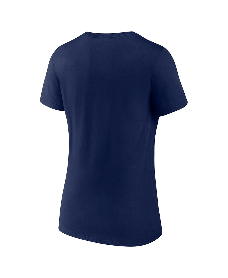 Logo Athletic Women's Navy Minnesota Twins V-Neck T-Shirt