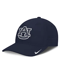 Nike Men's Navy Auburn Tigers 2026 Sideline Practice Aero Bill Swoosh Flex Dri-fit Hat