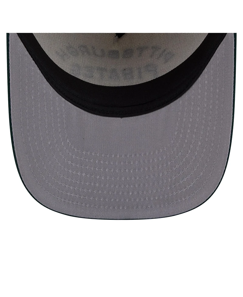 New Era Men's Cream/Dark Green Pittsburgh Pirates Chrome A-Frame 9FIFTY Snapback Hat