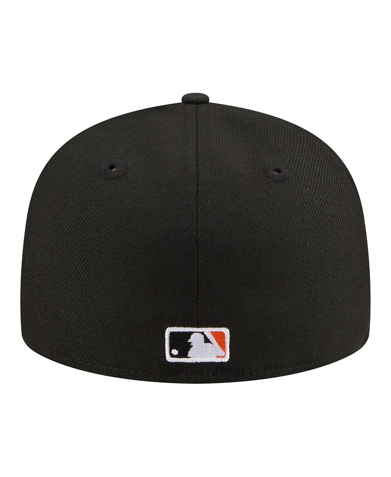 New Era Men's Black San Francisco Giants Hidden Hit 59FIFTY Fitted Hat