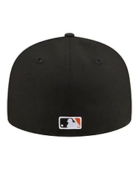 New Era Men's Black San Francisco Giants Hidden Hit 59FIFTY Fitted Hat