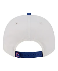 New Era Men's Cream/Royal Chicago Cubs Classic A-Frame 9FIFTY Snapback Hat