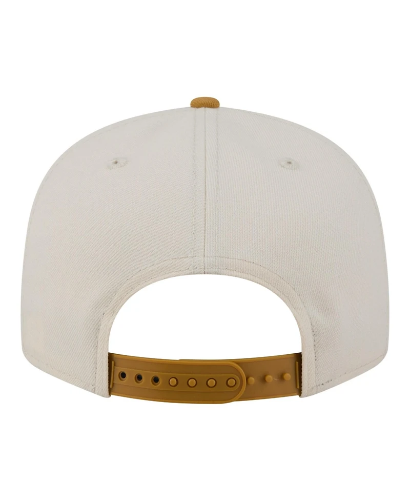New Era Men's Light Beige/Khaki Texas Rangers Two-Tone Color Pack 9FIFTY Snapback Hat