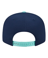 New Era Men's Navy/Turquoise Cincinnati Reds 2-Tone Color Pack 9FIFTY Snapback Hat