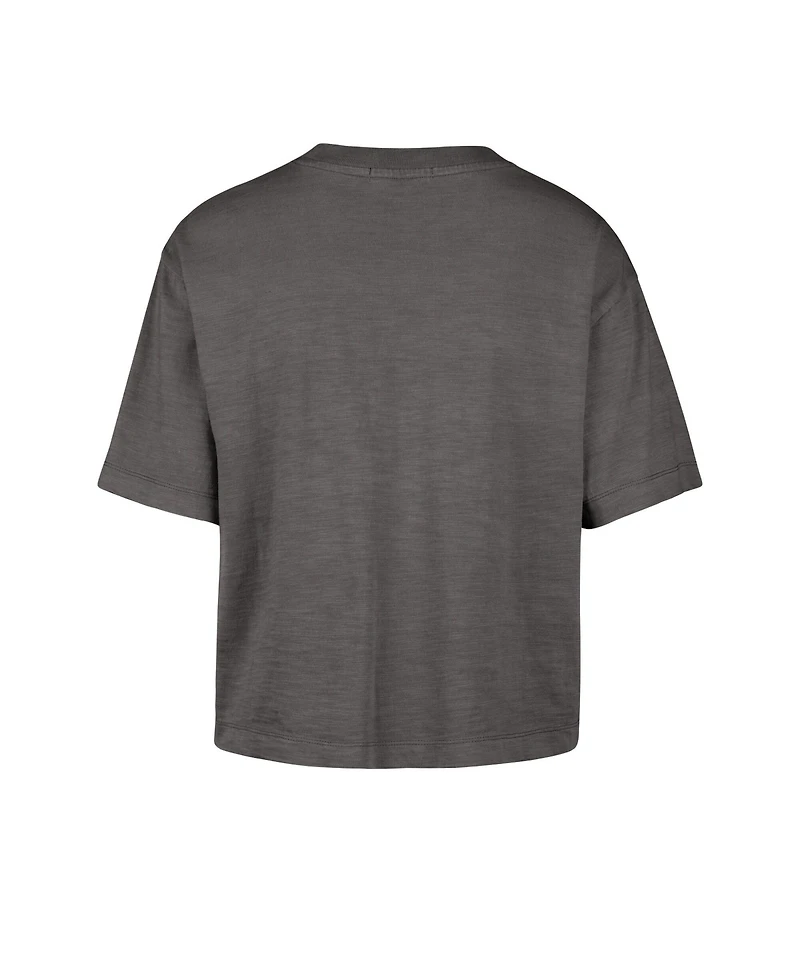 '47 Brand Women's Charcoal Baltimore Ravens Cropped Mindi Slub T-Shirt