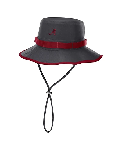 Nike Men's Anthracite Alabama Crimson Tide 2026 Sideline Apex Boonie Bucket Hat