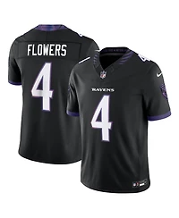 Nike Men's Zay Flowers Black Baltimore Ravens Alternate Vapor F.u.s.e. Stitched Limited Jersey