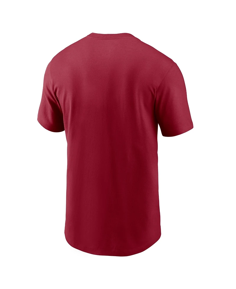 Nike Men's Crimson Alabama Tide Primetime Football Icon T-Shirt