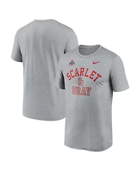 Nike Men's Gray Ohio State Buckeyes Primetime Arch Mantra Legend Dri-fit T-Shirt