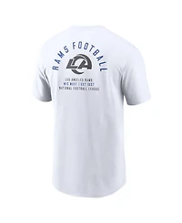 Nike Men's White Los Angeles Rams Split Logo T-Shirt