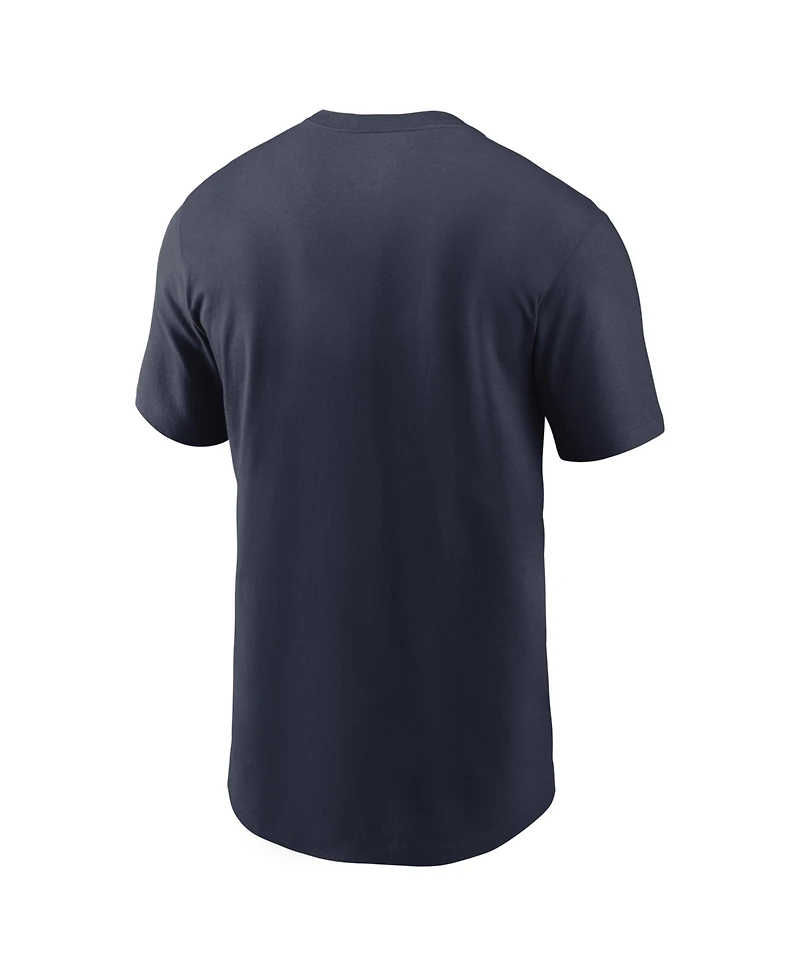 Nike Men's Navy New York Giants Rewind Team Spirit Essential Cotton T-Shirt