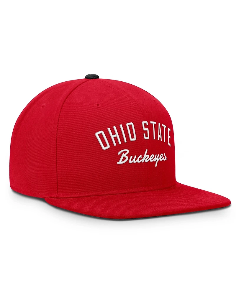 Nike Men's Scarlet Ohio State Buckeyes Legacy Snapback Hat