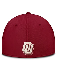 Nike Men's Natural/Crimson Oklahoma Sooners Legacy Swooshflex Dri-fit Hat