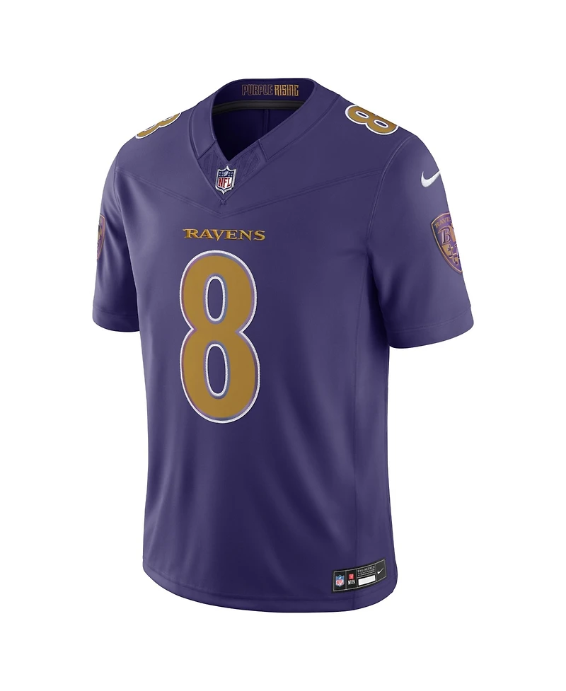 Nike Men's Lamar Jackson Purple Baltimore Ravens Alternate Vapor F.u.s.e. Stitched Limited Jersey