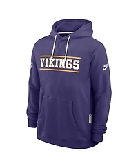 Nike Men's Purple Minnesota Vikings Standard Issue Replay Officials Alternate Dri-fit Hoodie