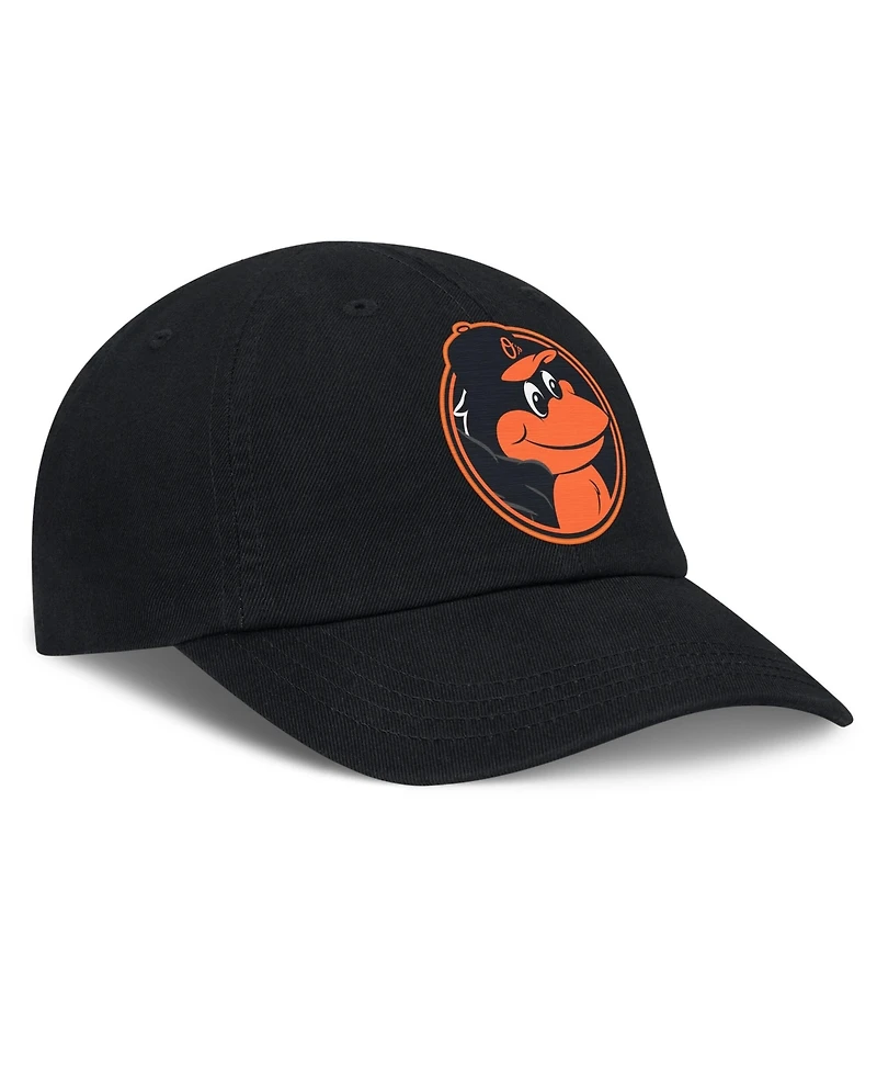Nike Baby Boys and Girls Black Baltimore Orioles Mascot Club Flex Hat