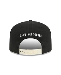 New Era Men's Black Los Angeles Kings Throwback Stanley Cup Champions Side Patch 19TWENTY Adjustable Hat