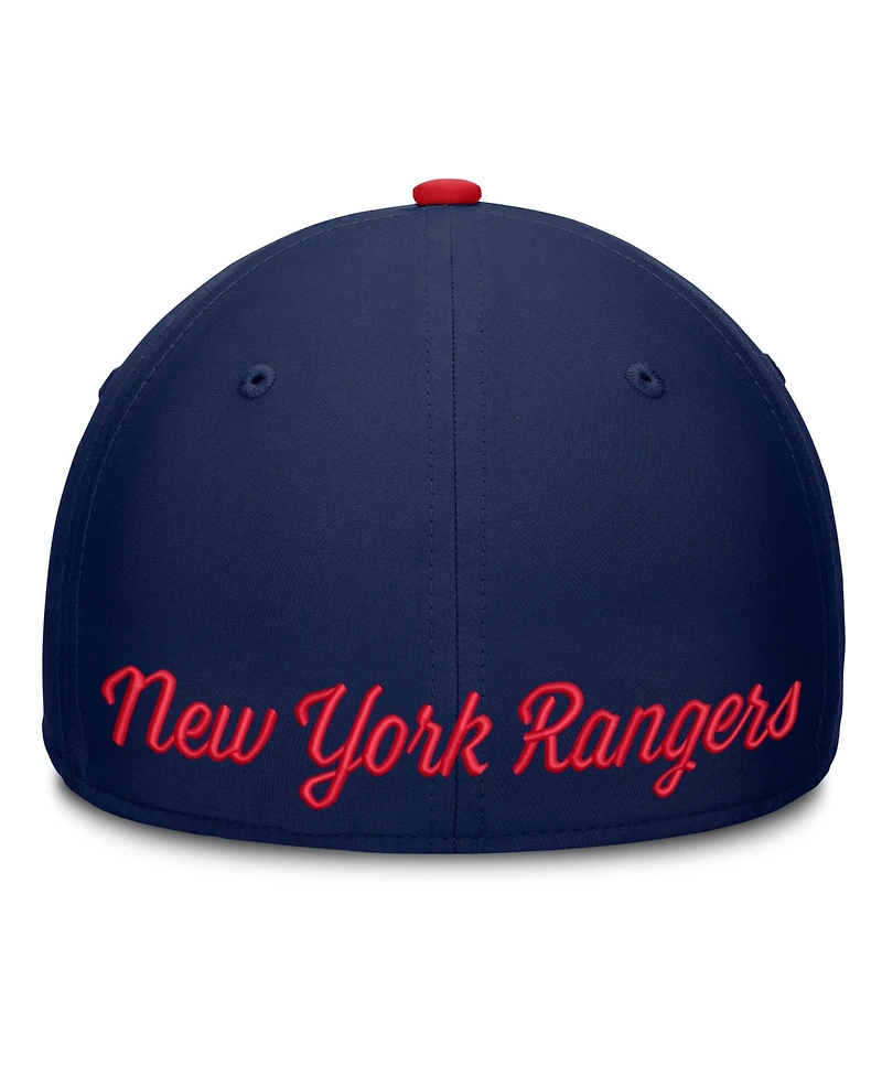 Fanatics Men's Navy/Red New York Rangers Flex Fit Hat