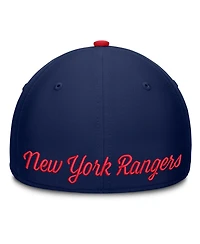 Fanatics Men's Navy/Red New York Rangers Flex Fit Hat