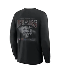 Fanatics Men's Black Chicago Bears Midnight Falls Long Sleeve T-Shirt