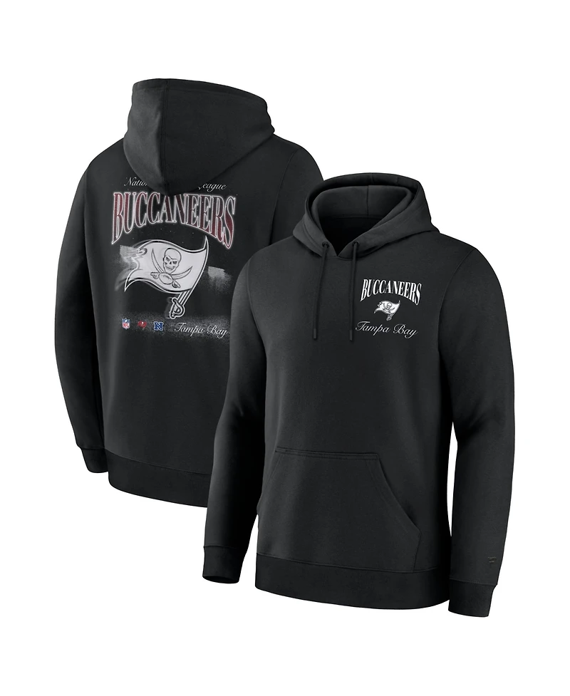 Fanatics Men's Black Tampa Bay Buccaneers Nightfall Long Sleeve Fleece Hoodie