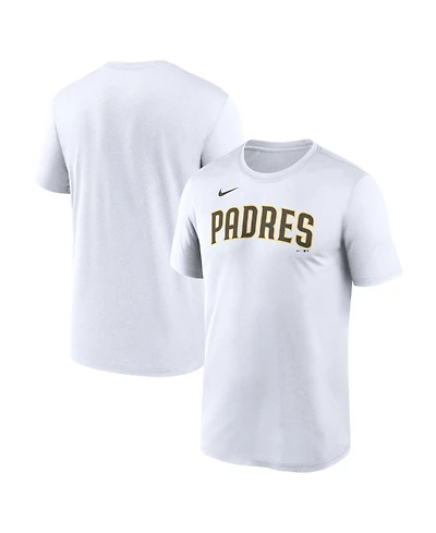 Nike Men's White San Diego Padres New Legend Wordmark Dri-fit T-Shirt