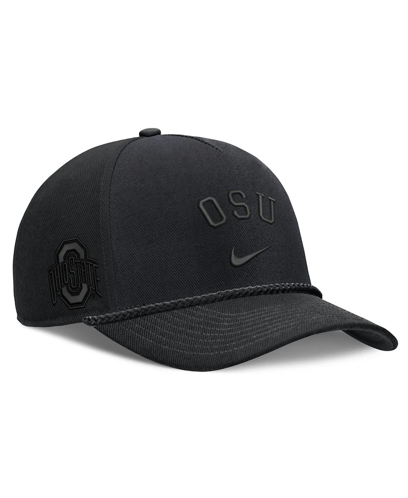 Nike Men's and Women's Ohio State Buckeyes Campus Prep Tonal Rope Rise 5-Panel Adjustable Hat