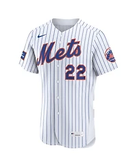 Nike Men's Juan Soto White New York Mets Home Authentic Sponsor Patch Jersey