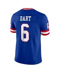 Nike Men's Jaxson Dart Royal New York Giants Legacy Vapor Untouchable Stitched Limited Jersey