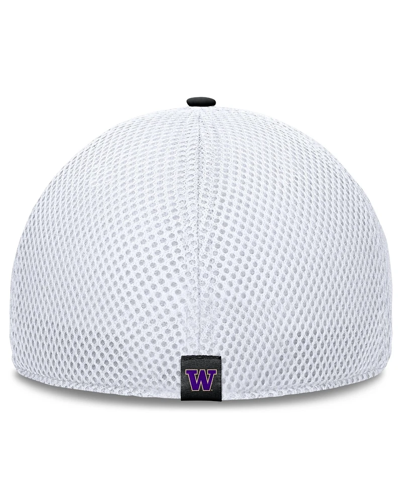 Fanatics Men's Black Washington Huskies 5-Panel Matter Flex Hat