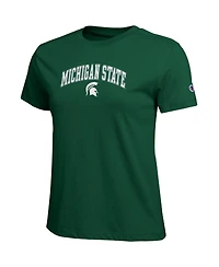 Champion Women's Green Michigan State Spartans Arched Over Logo T-Shirt