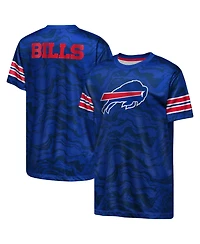 Outerstuff Big Boys and Girls Royal Buffalo Bills Slant Route Performance T-Shirt