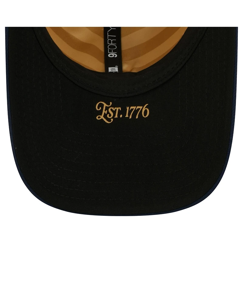 New Era Big Boys and Girls Cream/Navy Kansas City Royals Usa 250 9FORTY M-Crown Adjustable Hat