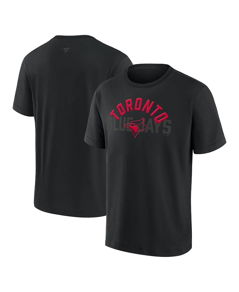 Fanatics Men's Toronto Blue Jays Black Out Heavyweight T-Shirt
