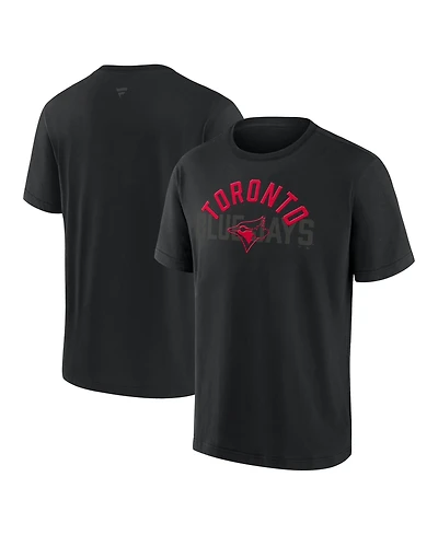 Fanatics Men's Toronto Blue Jays Black Out Heavyweight T-Shirt