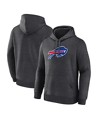 Logo Athletic Men's Heather Charcoal Buffalo Bills Primary Logo Hoodie