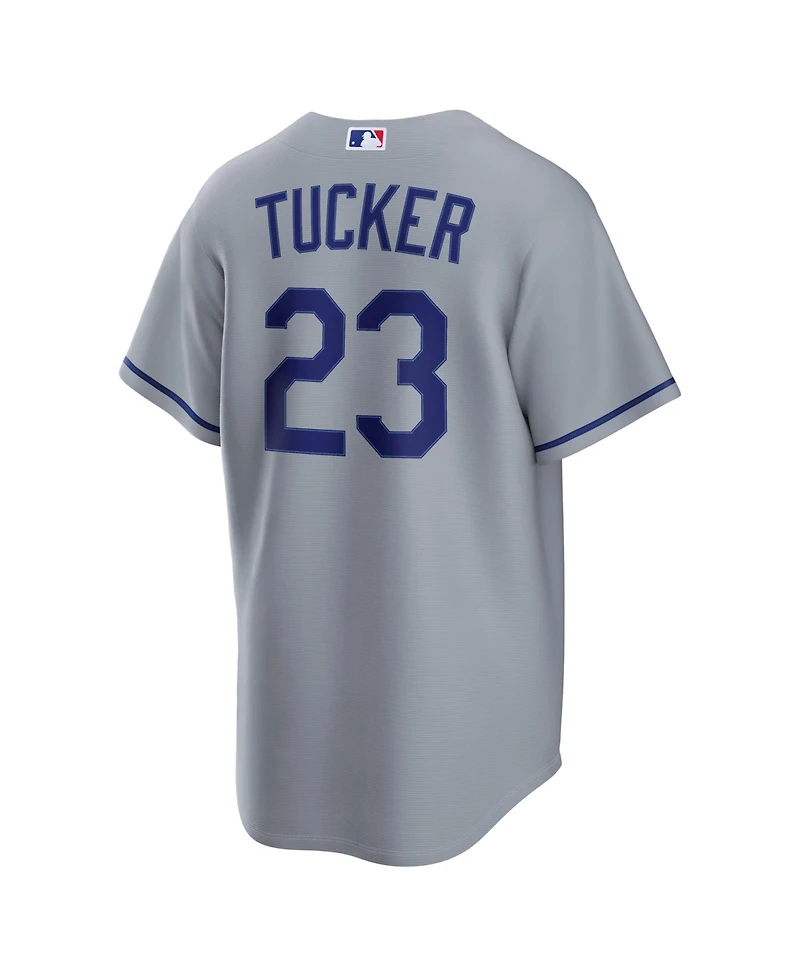 Nike Men's Kyle Tucker Gray Los Angeles Dodgers Road Replica Jersey