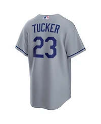Nike Men's Kyle Tucker Gray Los Angeles Dodgers Road Replica Jersey