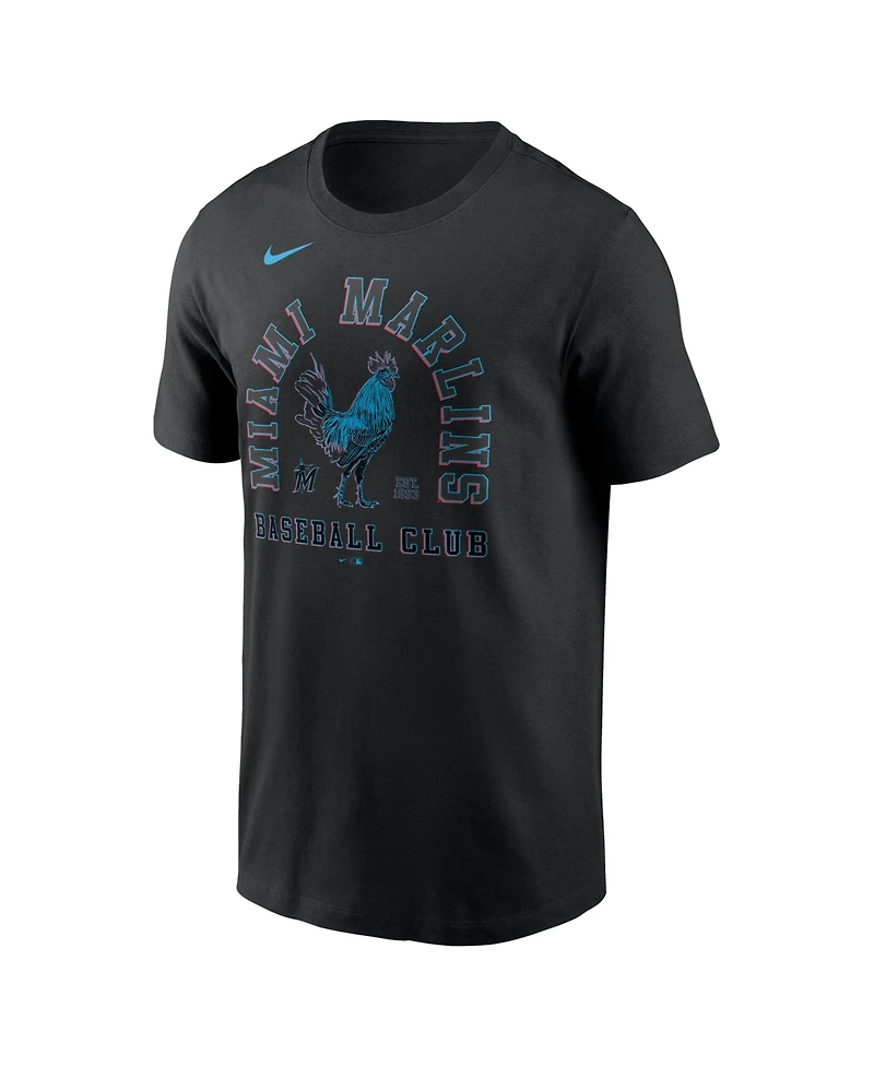 Nike Men's Black Miami Marlins Local T-Shirt