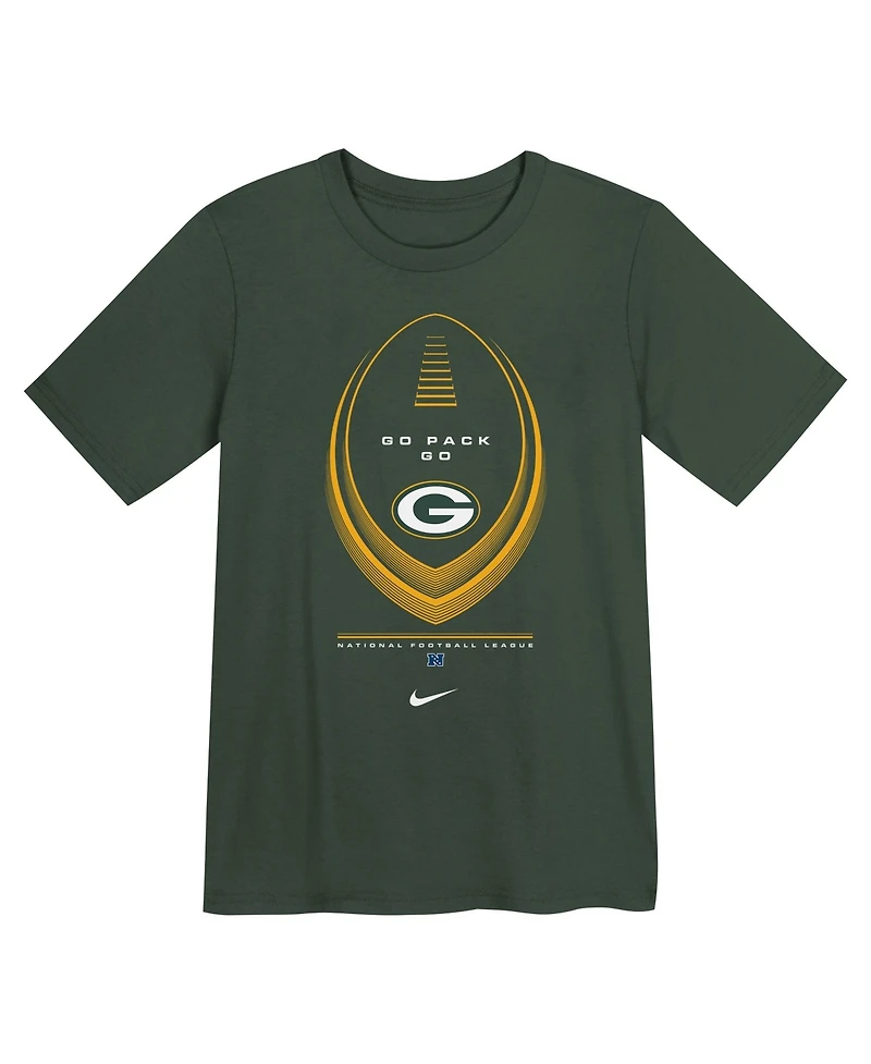 Nike Big Boys and Girls Green Bay Packers Icon Legend Dri-fit T-Shirt