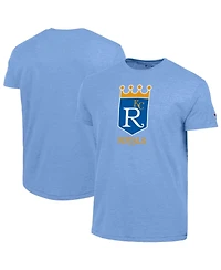Champion Men's Light Blue Kansas City Royals Cooperstown Logo Tri-Blend T-Shirt