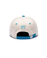 Fan Ink Men's and Women's Tan/Blue Charlotte Fc Ocean Drive Adjustable Hat